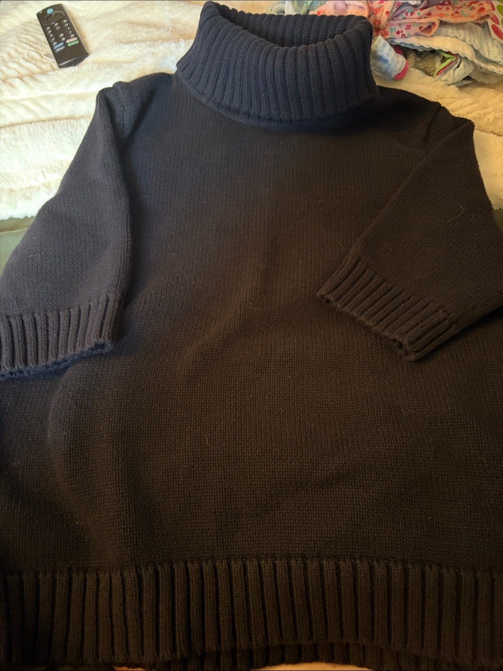 Lauren Ralph Lauren Navy Blue Turtleneck Sweater